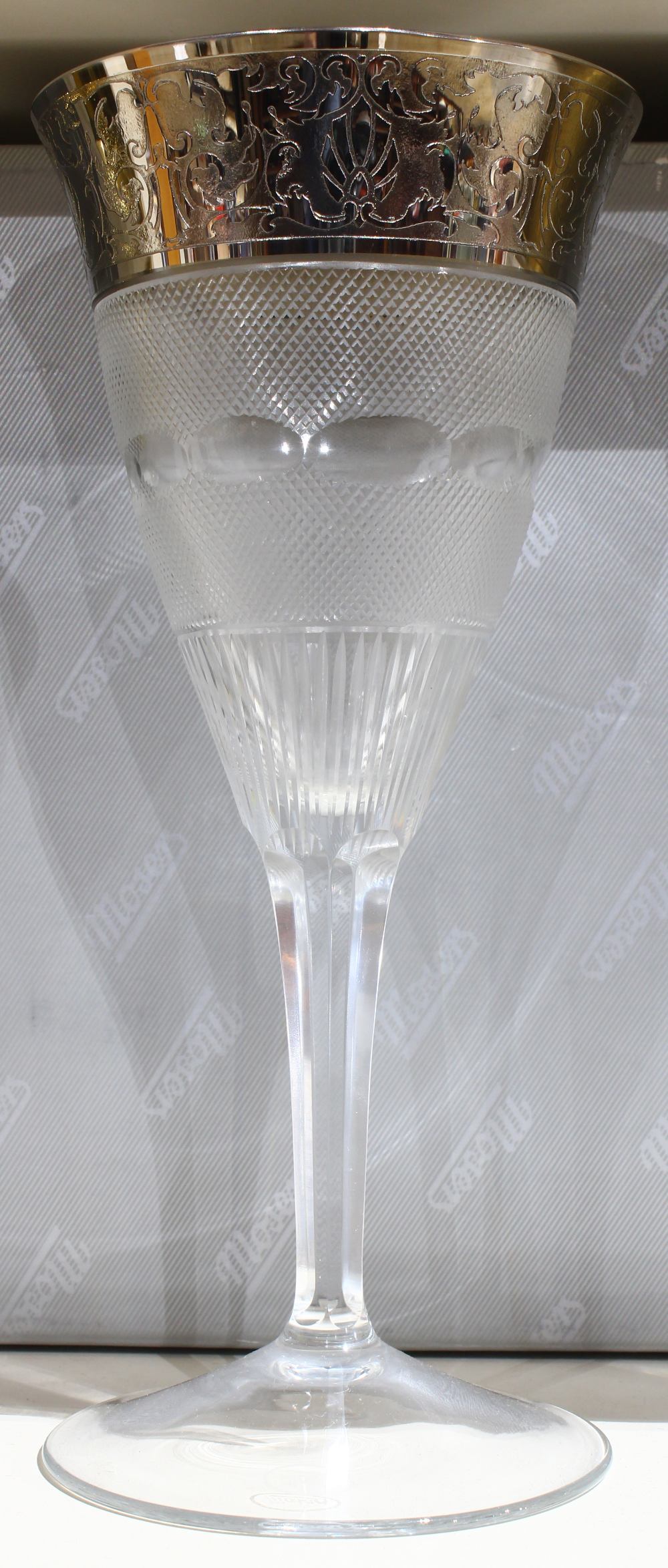 (lot of 26) Moser glass stemware and table articles, executed in the "Splendid" pattern, having wide - Image 2 of 3
