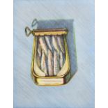 Wayne Thiebaud (American, b. 1920), "Sardines," 1982, aquatint and etching in colors, pencil