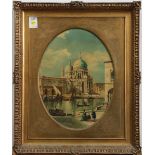 (lot of 2) European School (20th century), Views of Venice, oils on canvas, unsigned, overalls (