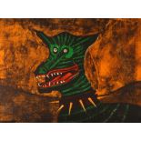 Rufino Tamayo (American/Mexican, 1899-1991), "Chacal," 1973, lithograph in colors, pencil signed
