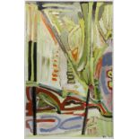 Ralph Ducasse (American, 1916-2003), "Abstract in Light Green," 1956, oil on canvas, signed and