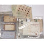 (lot of 4 bags) English and American ephemera group, 19th Century and early 20th Century,