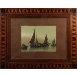 European School (20th century), The Voyage, lithograph in colors, unsigned, overall (with frame):