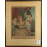 (lot of 2) Francesco Bartolozzi (Italian, 1727-1815), ''Jane Countess of Harrington,'' after a