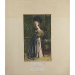 (lot of 6) After Leon Moran (American, 1864-1941), "Ready for a Stroll," lithograph, signed in plate