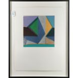 K Morris (American, 20th century), Multi-Color Abstract, screenprint, pencil signed lower right,