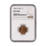 1909 S VDB IC Penny MS 64 RB