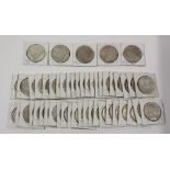 (Lot of 50) United States Silver Peace one dollar silver coins, dates include: 1922-P (14), 1922-