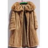 Natural brown mink jacket approx size large