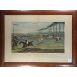 (lot of 4) After Francis Calcraft Turner (British, 1795-1846), "Vale of Aylesbury Steeple Chase -