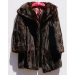 Brown mink jacket, retailed by H. Liebes, California, approx size large