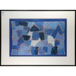 After Paul Klee (Swiss, 1879-1940), Blue Night, offset print, overall (with frame): 28.75"h x 38.