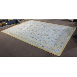 French aubusson style needlepoint carpet, 10' x 14'