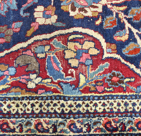 Antique Persian Kashan carpet, 11'11" x 19'10" - Image 4 of 6