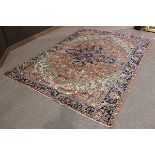 Semi antique Persian Heriz carpet, 12'2" x 9'