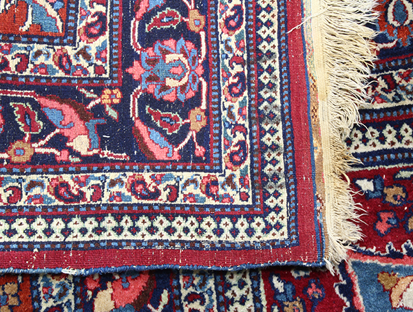 Antique Persian Kashan carpet, 11'11" x 19'10" - Image 6 of 6