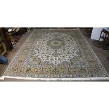 Indo-Tabriz carpet, 10'1" x 13'