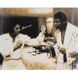 "Muhammad Ali with Elvis Presley," vintage photograph, circa 1973, signed by Muhammad Ali,