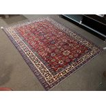 Uzbek Kazak carpet, 7'3" x 9'9"