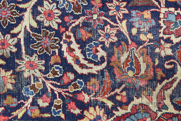 Antique Persian Kashan carpet, 11'11" x 19'10" - Image 3 of 6