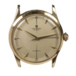 Universal Geneve automatic 18k yellow gold wristwatch Dial: silvered with applied triangular