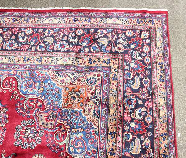 Persian Tabriz carpet, 9'6" x 12'6" - Image 3 of 4