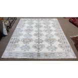 Persian bamboo silk carpet, 7'11" x 9'9"