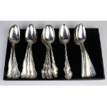 (lot of 22) Sterling silver group consisting of ten tablespoons in the "George III" pattern, 1891;