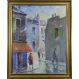 Adolf Rubin Stein, (1916-1981), "Paris," oil on canvas, signed lower right, titled lower right,