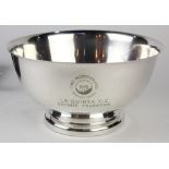 American silver-plate trophy bowl from the Time Incorporated Invitational 1978/ La quinta C.C./