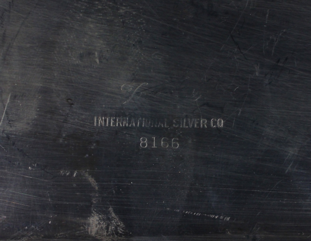 International Silver Co. silver plated tray, having a rectangular form with canted corners, a - Image 3 of 3