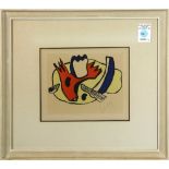 Fernand Leger (French/American, 1881-1955), Le Diner, lithograph, signed lower right, overall (