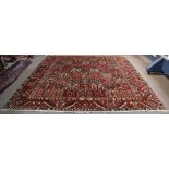 Semi-antique Persian Bakhtiari with garden motifs, 9'10" x 9'7"