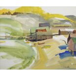 Margaret Bruton (American, 1894-1983), Monterey, watercolor on paper, signed lower right, sight: