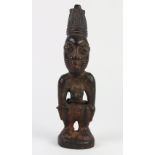 (Lot of 2) Yoruba, Nigeria, a single example of what are made as twin figures (Ibeji), traditional