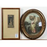 (lot of 2) "Strawberrys, Scarlet Strawberrys,"plate nine from Cries of London, lithograph in colors,