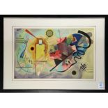 Wassily Kandinsky (1866-1844), "Inflexible," lithograph on paper, plate signed and date 1925 lower