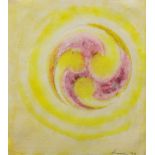 Morris Graves (American, 1910-1960), "Abstract," 1963, pastel on paper, signed and dated lower