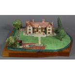 Scale plaster model of Mr. Perkins' English manor house, 20th Century, executed in plaster and