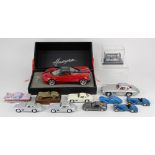 (lot of 12) Model car group, mostly die cast examples consisting of a model Mercedes Benz 300 SL