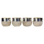 (lot of 5) English sterling silver cups, by Adrian Gerald Benney, London, second half 20th