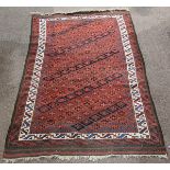 Semi Antique Persian Balouch carpet, 6'2" x 2'11"
