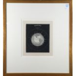 (lot of 2) Asa Smith (American, 20th century), "Definitions," and "Solar System," woodblock prints