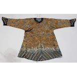 Chinese embroidered dragon robe, featuring eight five-claw dragons, along with treasures and