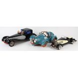 (lot of 3) Model luxury car group, consisting of a ceramic 1931 Bugatti Coupe de Ville Type 41