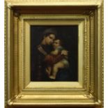 After Raphael (Italian, 1483-1520), Madonna with Infant on a Chair, oil on canvas, 19th century,