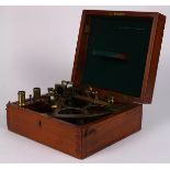 English sextant, circa 1880, "Griffin London", in a fitted case, 9.5"h x 10"w x 4"d