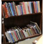 (lot of approx. 100) Two shelves of books relating mostly to collectibles, including "Teddy's