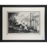 Early American Ship, 1975, etching, pencil signed indistinctly lower right, dated lower left,