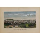 "Panorama of San Francisco," hand colored engraving, title line reads "Sold by Charles Magnus, 12